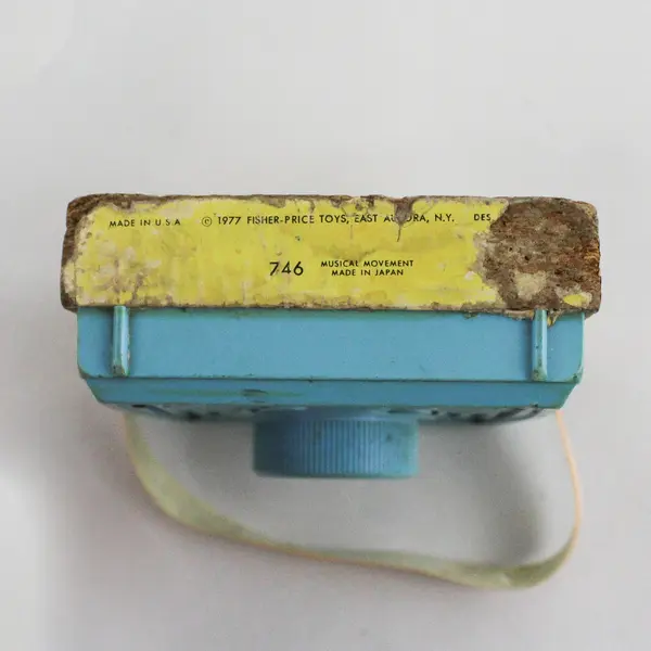 Vintage 1977 Fisher Price Music Box Pocket Radio 746 "It's a Small World" Works