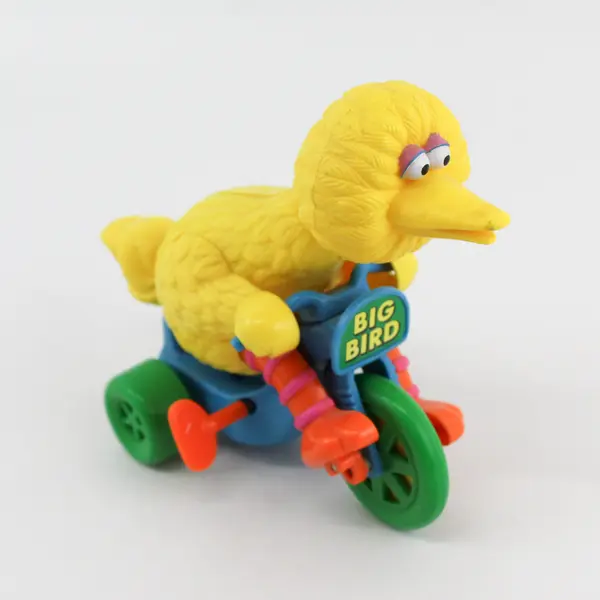 Vintage Illco Toys Sesame Street Big Bird Wind-up Tricycle Toy Tested & Works