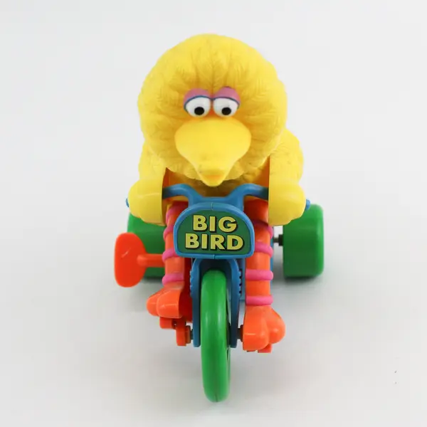 Vintage Illco Toys Sesame Street Big Bird Wind-up Tricycle Toy Tested & Works