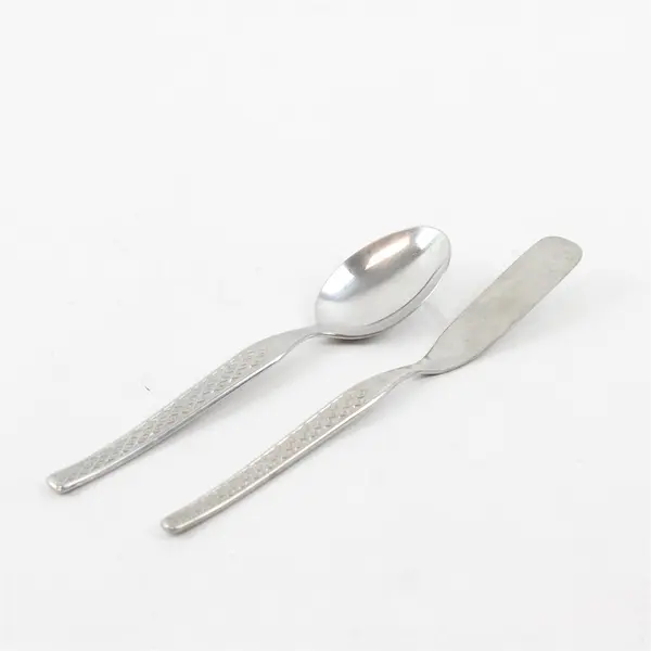 Lot of 2 Toledo by Wirths Germany Flatware Pieces 1 Teaspoon and 1 Butter Knife