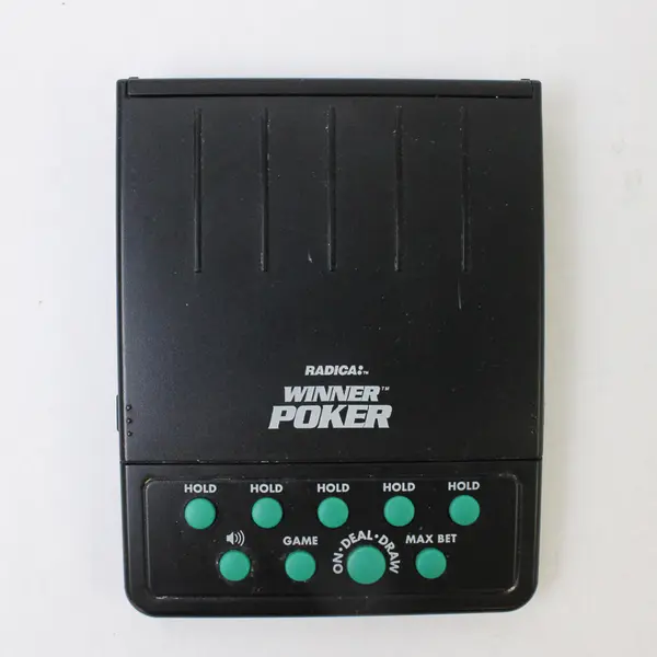Vintage Radica Winner Poker Electronic Handheld Game Model 1710 Untested
