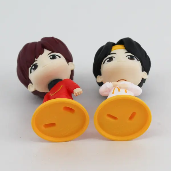 Lot of 2 McDonald's BTS TinyTAN Encore Ed. Jimin & J-Hope Toys - 3.5" Tall