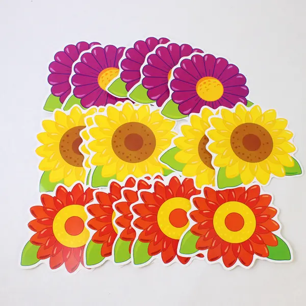 Teaching Tree Large Flower Cutouts 15ct Classroom Bulletin Board Decor