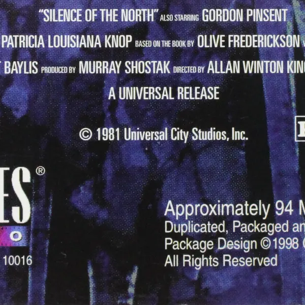 Silence Of The North  VHS Video Tape 1981 #05-04360