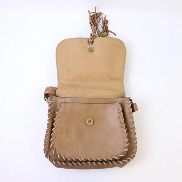Pre-Owned Brown Medium Handbag Women's Casual Shoulder Bag 9x9x3