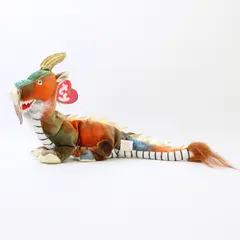 TY Zodiac Beanie Baby Dragon 2000 Multicolor Asian Dragon With Tag Plush Toy