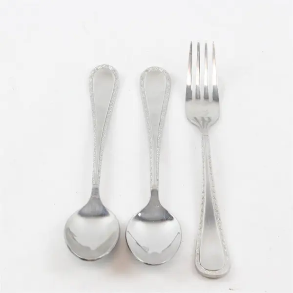 Three 18/10 Stainless Bella Flatware Pieces by Pfaltzgraff Made in China