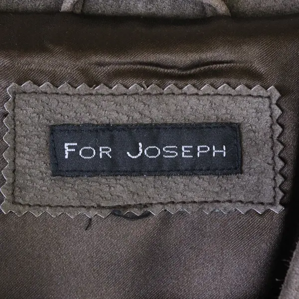 For Joseph Women's Size Medium Brown Genuine Suede Leather Trucker Jacket