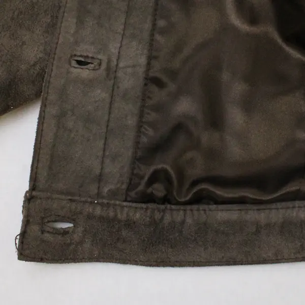 For Joseph Women's Size Medium Brown Genuine Suede Leather Trucker Jacket