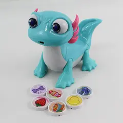 VTech Sandy Snacks-a-Lot Electronic Light Up Singing Pet Learning Toy W/ Snacks