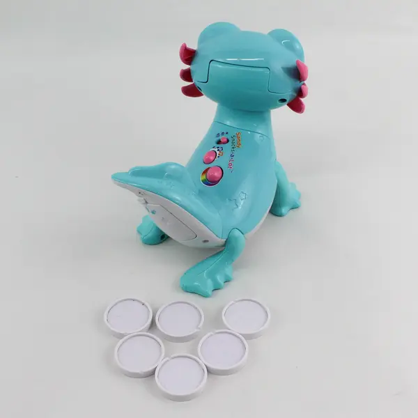 VTech Sandy Snacks-a-Lot Electronic Light Up Singing Pet Learning Toy W/ Snacks