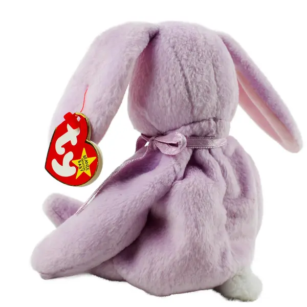 TY Beanie Babies Floppity 1996 Purple Bunny Rabbit W/ Tag Plush Toy