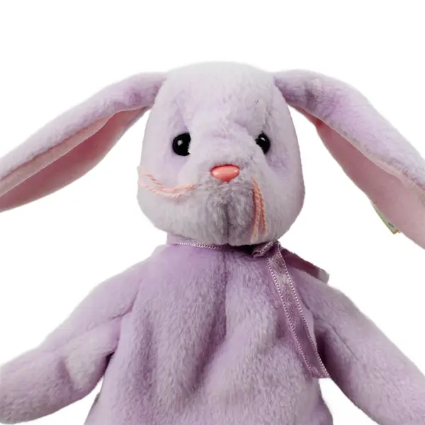 TY Beanie Babies Floppity 1996 Purple Bunny Rabbit W/ Tag Plush Toy
