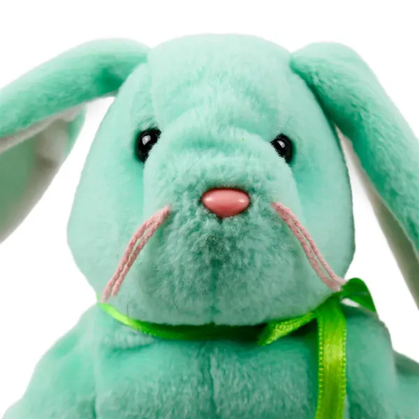 TY Beanie Babies Hippity 1996 Green Pastel Bunny With Tag Plush Toy