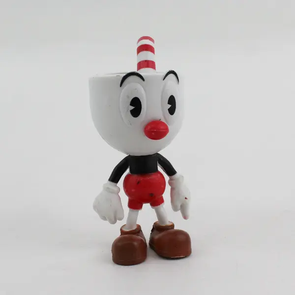 Lot of 3 Cuphead Figures 3.5" - Ms. Chalice, Mugman, and Cuphead