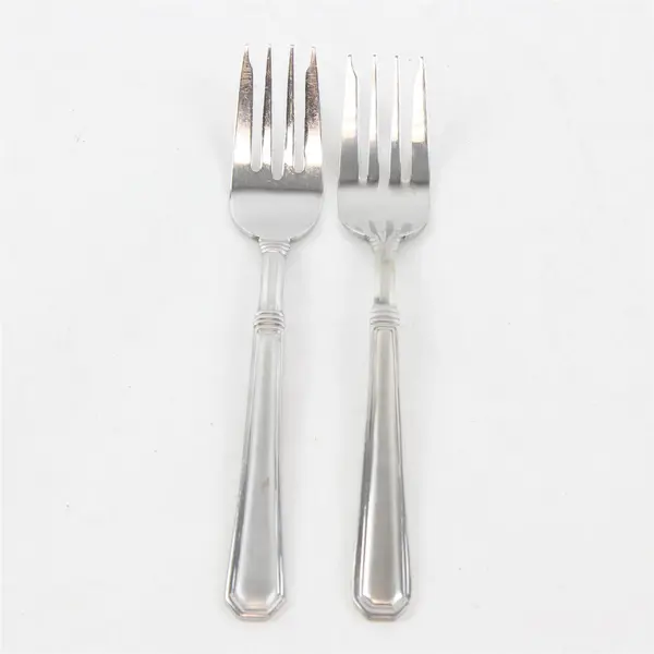 Lot of 2 Pfaltzgraff Satin Providence 18/8 Salad Forks