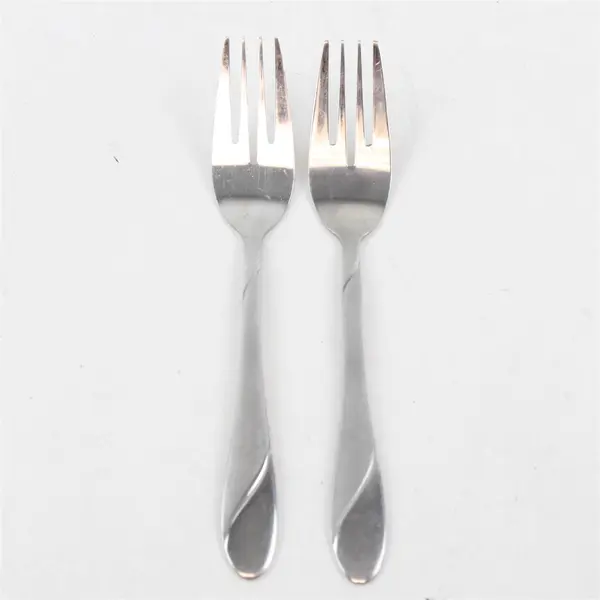 Two Stainless Swirl Sand Salad Forks by Cambridge Made in China