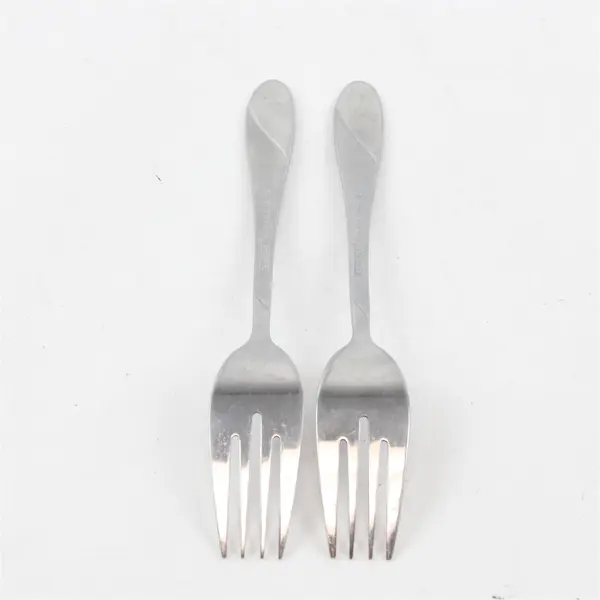Two Stainless Swirl Sand Salad Forks by Cambridge Made in China