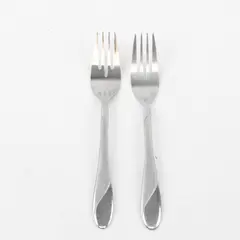Lot of Two Stainless Swirl Sand Salad Forks by Cambridge -  Flawed