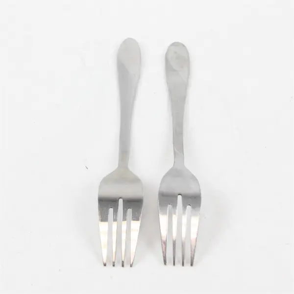 Lot of Two Stainless Swirl Sand Salad Forks by Cambridge -  Flawed