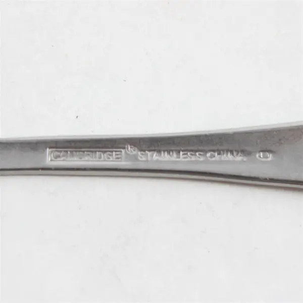 Lot of Two Stainless Swirl Sand Salad Forks by Cambridge -  Flawed
