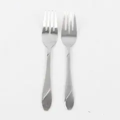 Lot of Two Stainless Swirl Sand Salad Forks by Cambridge -  Flawed