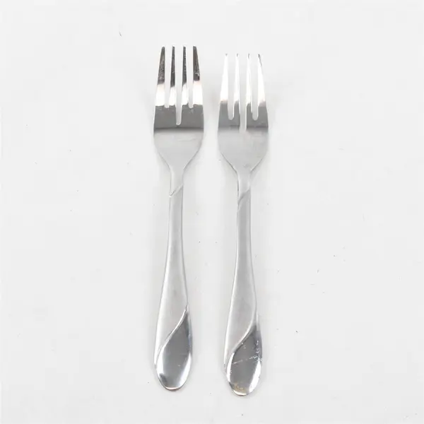Lot of Two Stainless Swirl Sand Salad Forks by Cambridge -  Flawed