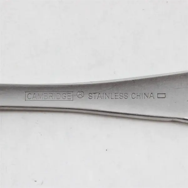 Lot of Two Stainless Swirl Sand Salad Forks by Cambridge -  Flawed