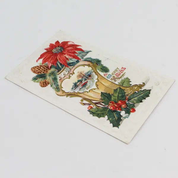 1911 A Merry Xmas Embossed Postcard Montara Realty Development Co California 