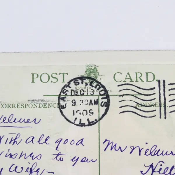 1909 Heartiest Wishes For A Very Happy Xmas Holly Ivy Stream Embossed Postcard 