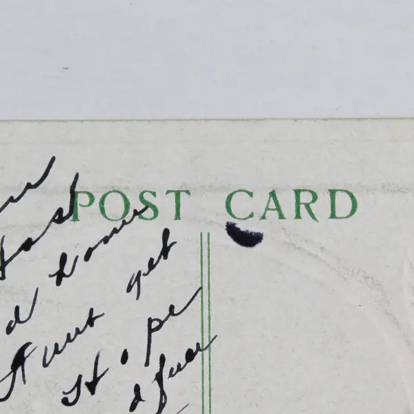 Vintage 1910 A Happy Christmas To You Holly Snowy Scene Embossed Postcard