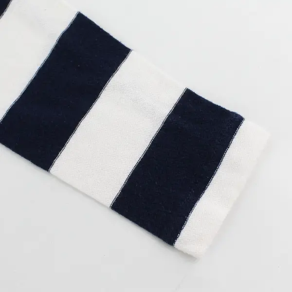 J. Crew Blue/White Large Horizontal Striped Long Sleeve Top Women's Size XS