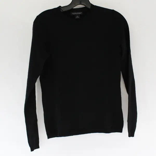 Banana Republic Solid Black Long Sleeve Sweater Wool/Polyester Women's Size S