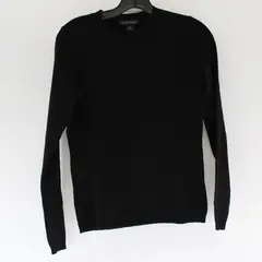 Banana Republic Solid Black Long Sleeve Sweater Wool/Polyester Women's Size S