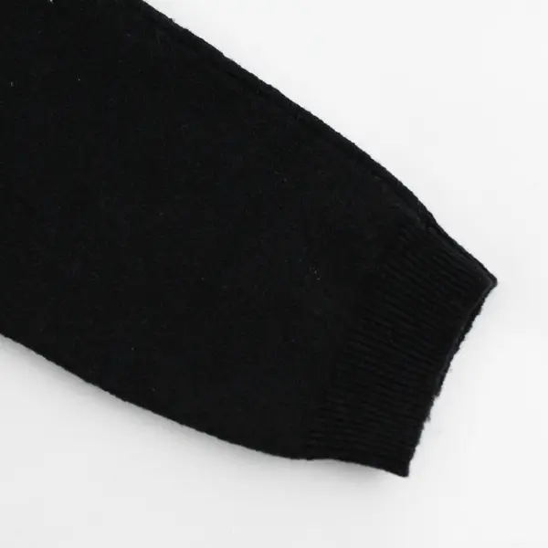 Banana Republic Solid Black Long Sleeve Sweater Wool/Polyester Women's Size S