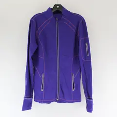 Kirkland Purple Long Sleeve Mock Neck Zip Up Jacket Activewear Women's Size L
