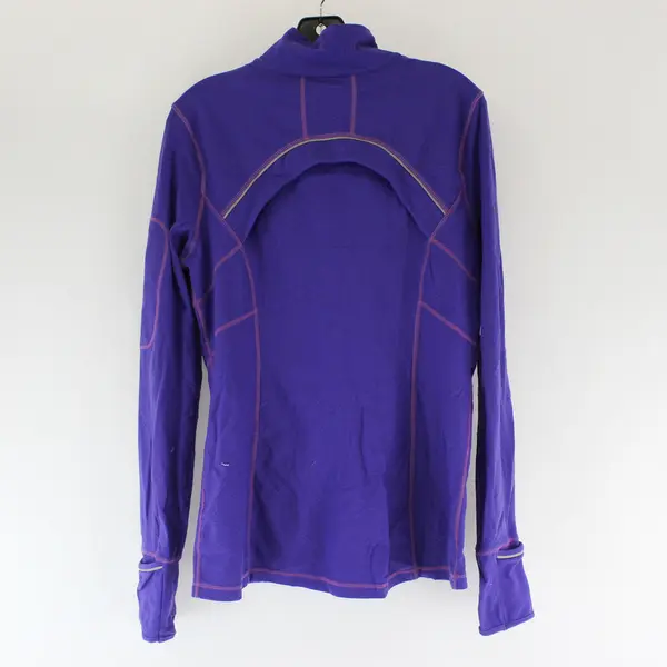 Kirkland Purple Long Sleeve Mock Neck Zip Up Jacket Activewear Women's Size L