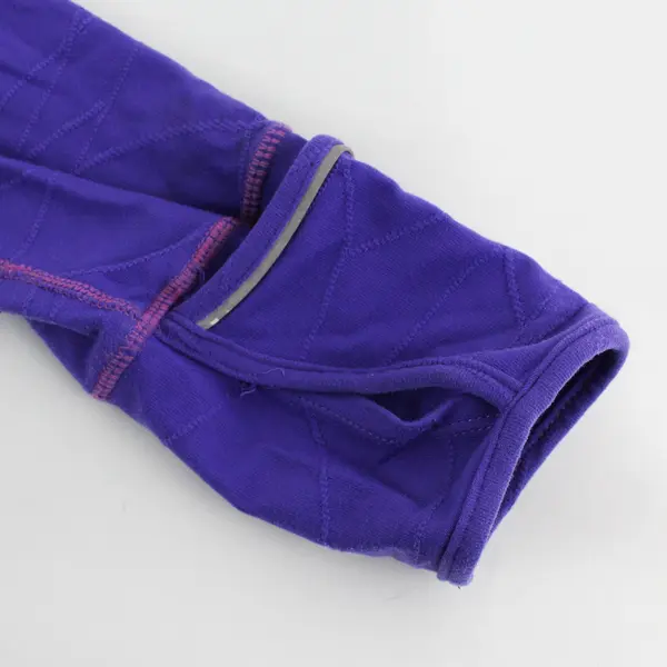 Kirkland Purple Long Sleeve Mock Neck Zip Up Jacket Activewear Women's Size L