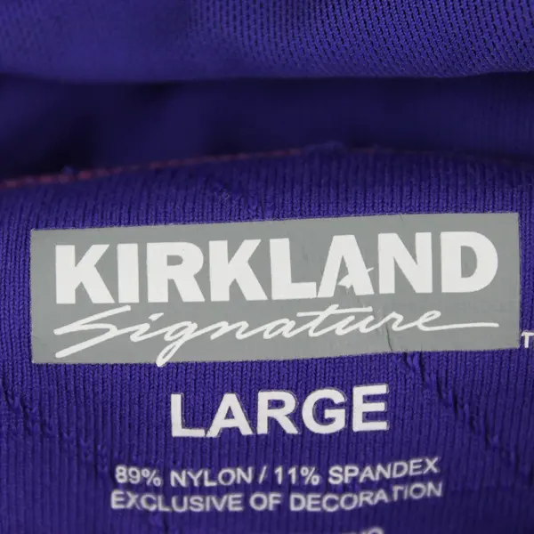 Kirkland Purple Long Sleeve Mock Neck Zip Up Jacket Activewear Women's Size L