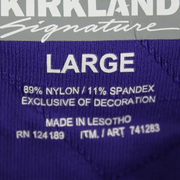 Kirkland Purple Long Sleeve Mock Neck Zip Up Jacket Activewear Women's Size L