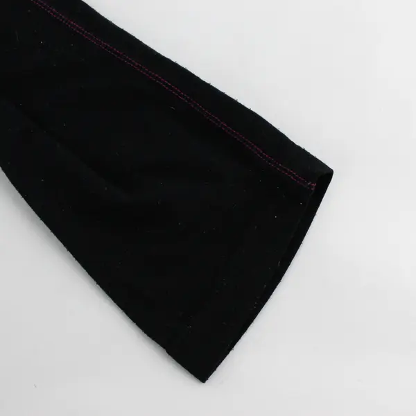 Merino Blend Black Long Sleeve Quarter Zip Jacket Activewear Women's Size M