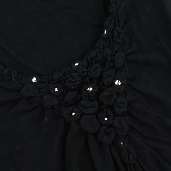 Spense Brand Solid Black Sleeveless Blouse Top Viscose/Spandex Women's Size S
