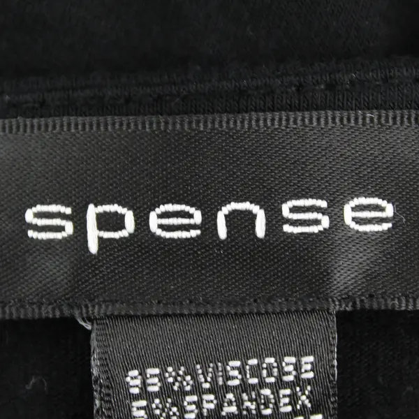 Spense Brand Solid Black Sleeveless Blouse Top Viscose/Spandex Women's Size S