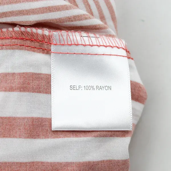 Jane + Delancey Pink/White Vertical Long Sleeve Button Up Top Women's Size M