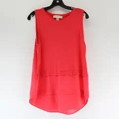 Michael Kors Solid Pink Color Sleeveless Activewear Top Women's Size M