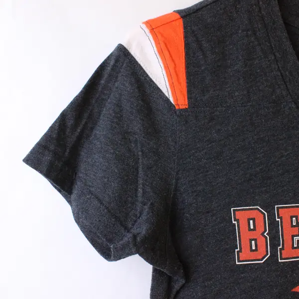 Nike OSU Beavers Printed Short Sleeve T-Shirt Women's Size M Gray Orange White