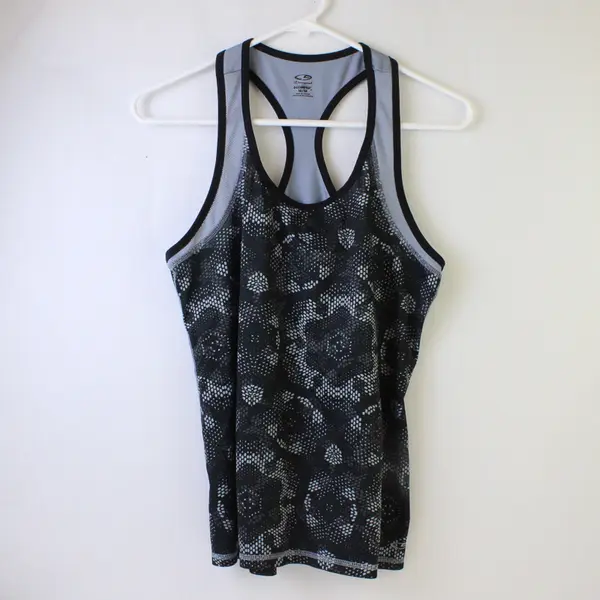 Champion DuoDry Black/Blue Speckled Sleeveless Activewear Top Men's Size M