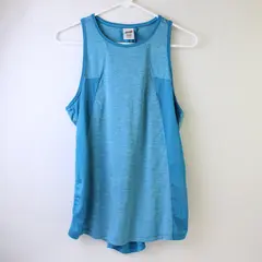 Avia Blue Speckled Sleeveless Activewear Top 100% Polyester Womens Size M (8-10)