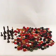 2 lb Mixed Lot of Game Pieces DIY Craft Supplies