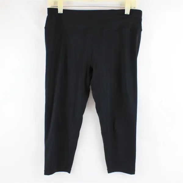 Sweaty Betty Solid Black Color All Day Crop Legging Activewear Women's Size L